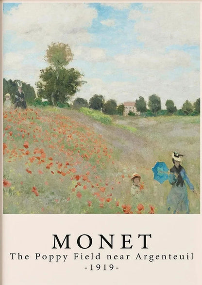 Monet | Het Klaprozenveld nabij Argenteuil | Impressionistische Kunst