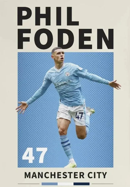 Phil Foden | Fußballstar-Kunstwerk