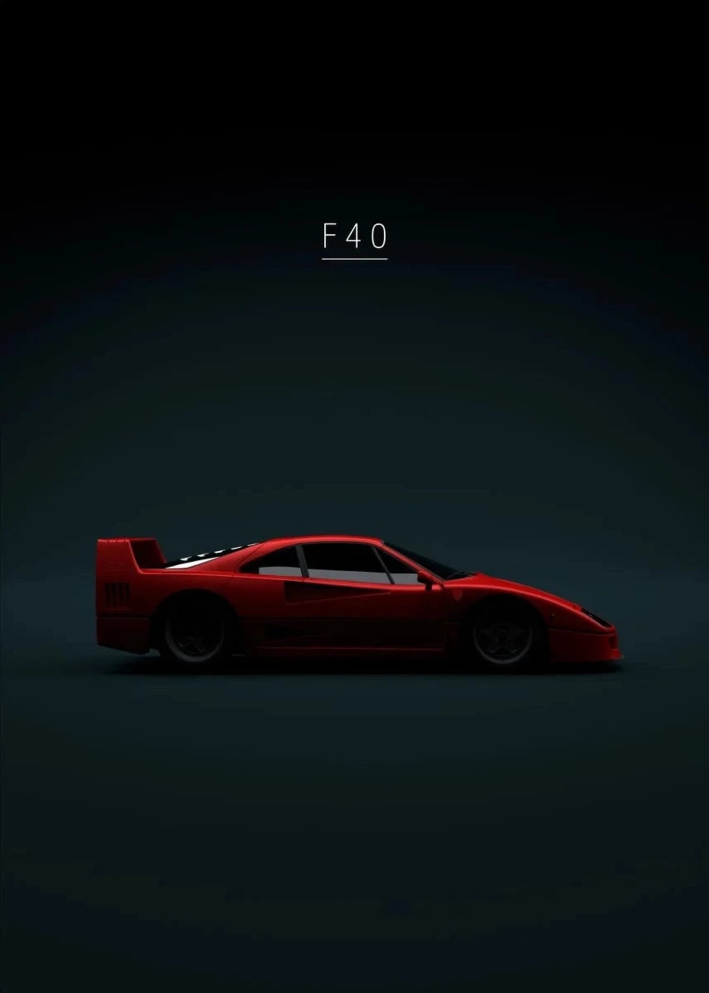 Ferrari F40 | Iconische Supercar Kunst