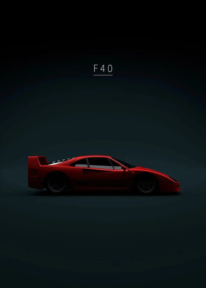 Ferrari F40 | Iconische Supercar Kunst