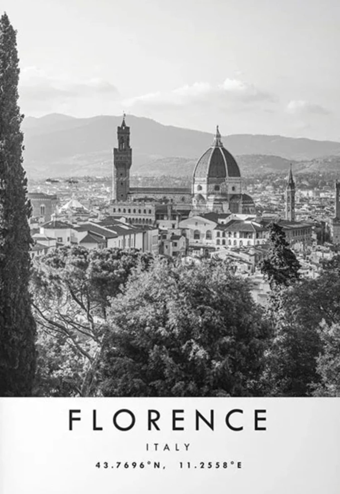 Florenz | Spaziergang durch die Renaissance | Italien | Stadtbild-Poster | Wandkunst-Dekor | Visuelle Kunstwerke für Haus & Garten