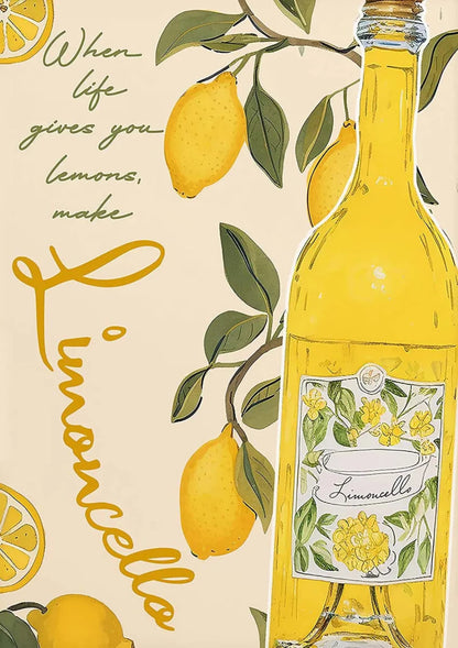 Limoncello-inspiriert | Italienisches Vintage-Dekor