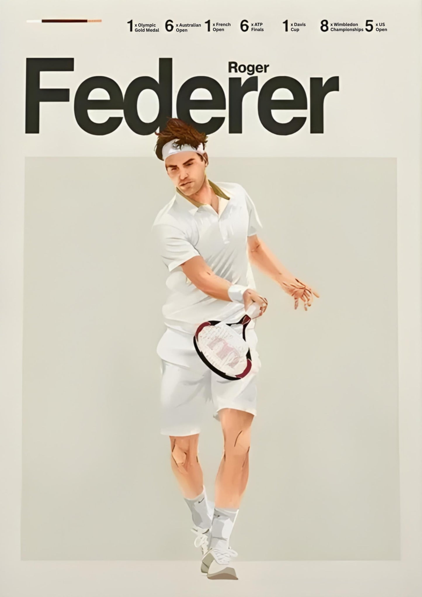 Roger Federer | Moderne Tennis Kunst