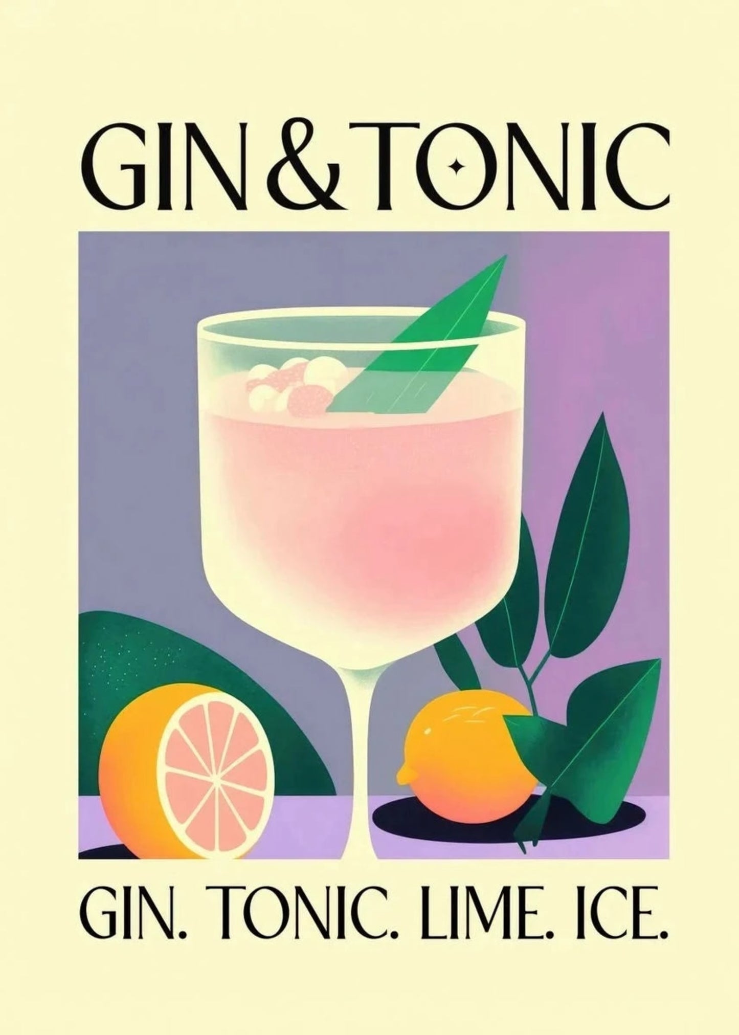 Gin Tonic | Vintage-Cocktailparty-Dekoration