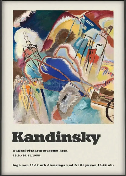 Wassily Kandinsky | Improvisation No.30 Poster | Abstract Art | Wall Decor | High-Quality Print | Home & Garden Decor