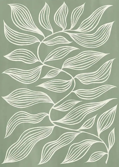 Erdverbundene Geometrie | Abstrakte grüne Formen | Modernes Design