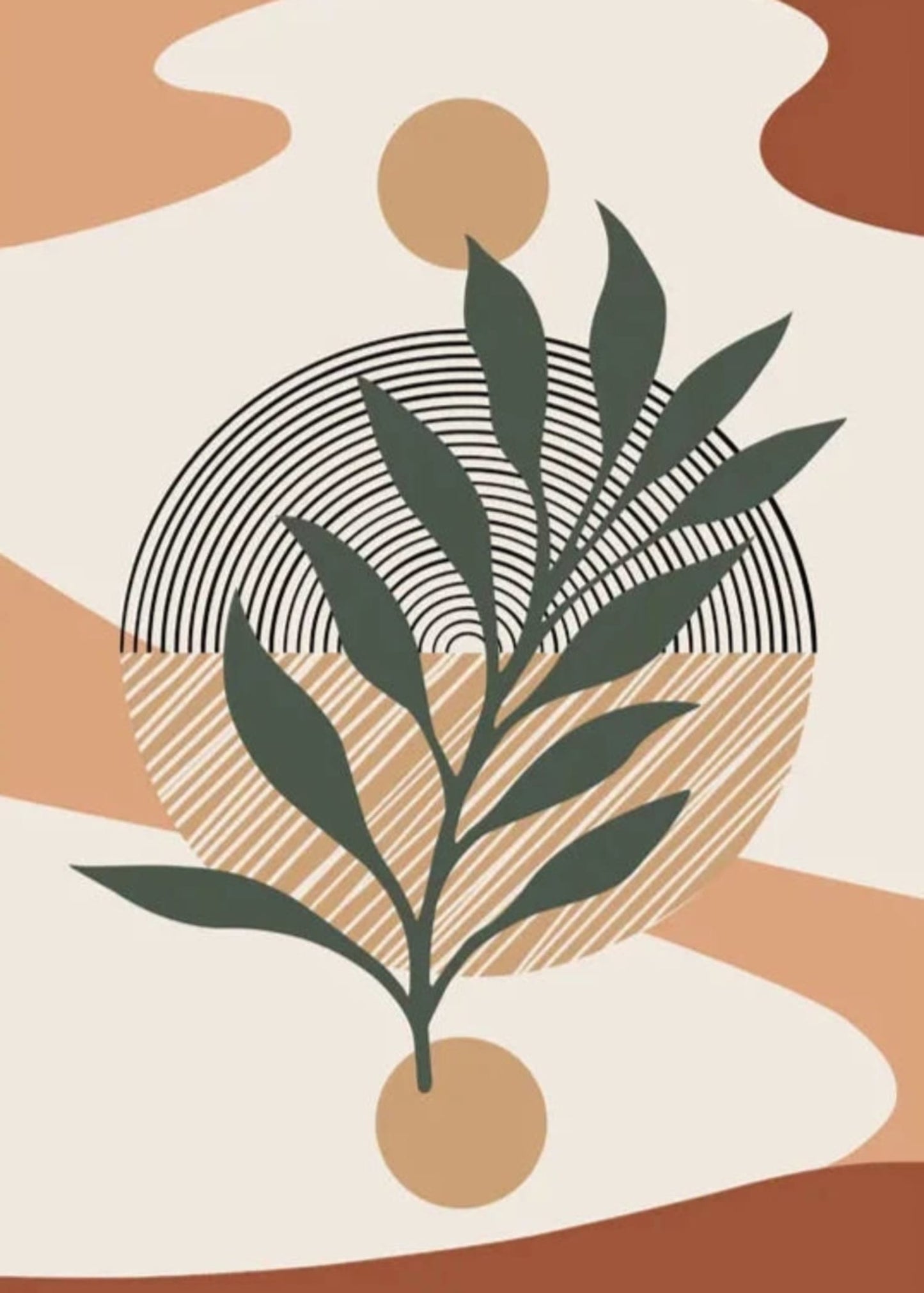 Rustikale Pflanzenmotive | Illustrationen von Pflanzen im Vintage-Stil