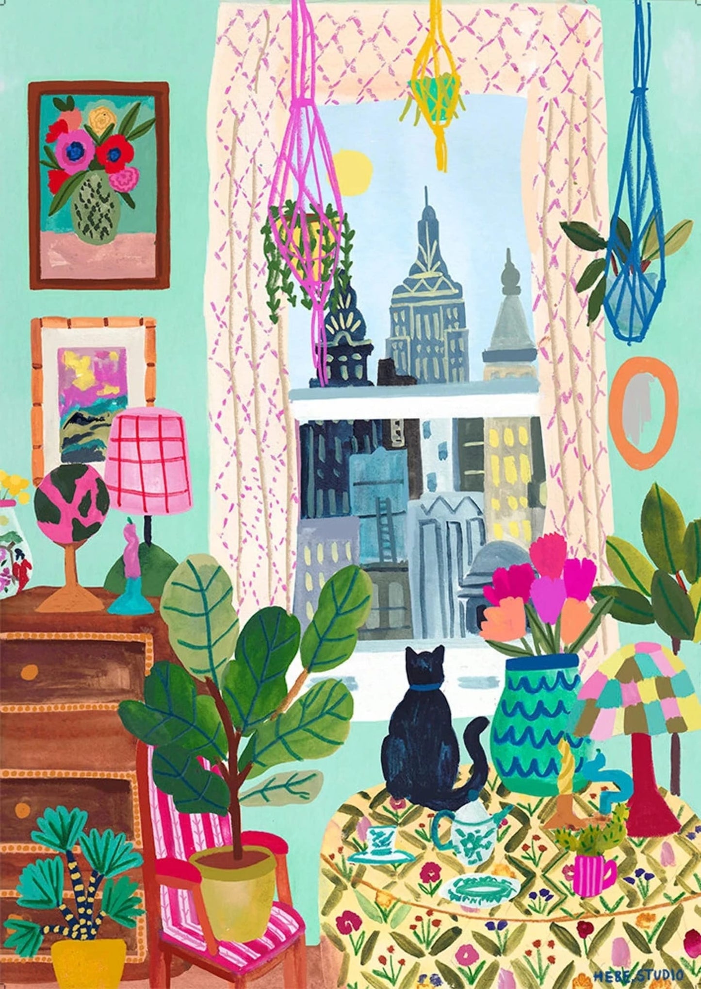 Abstrakte indische Landschaft