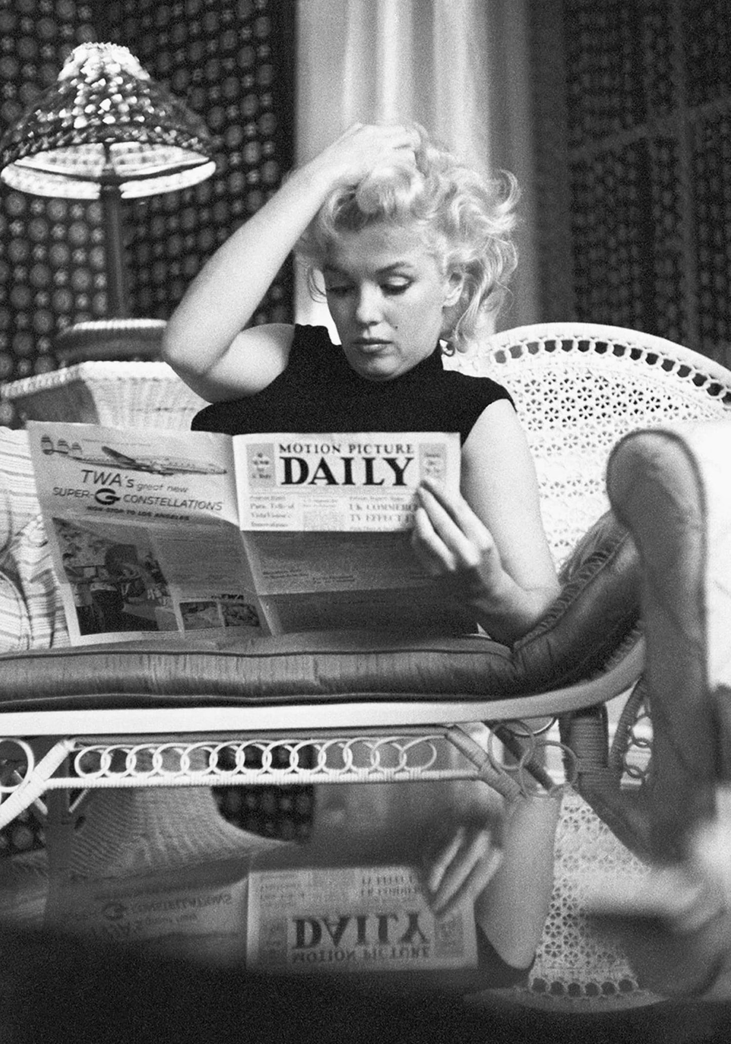 Marilyn Monroe | Iconische Leescène | Vintage Foto