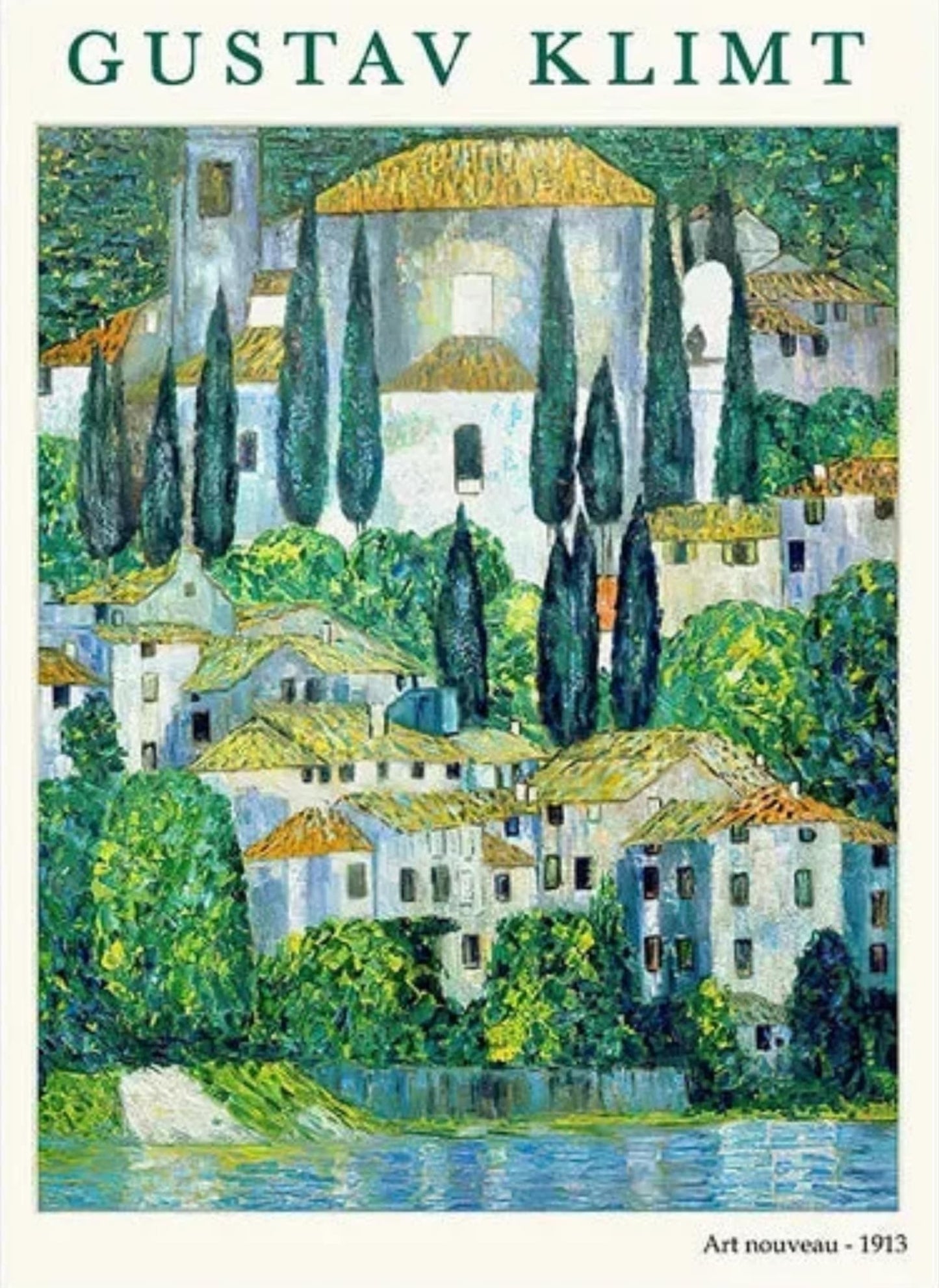Gustav Klimt | Kerk in Cassone | Iconisch Landschap