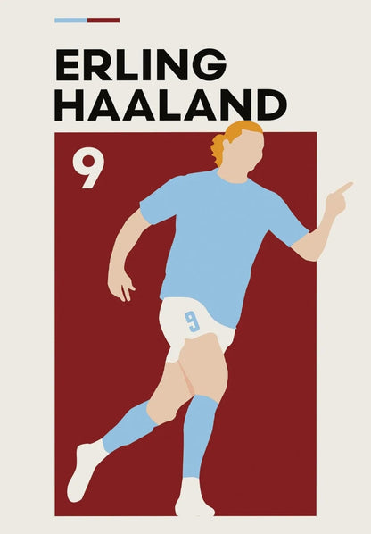Erling Haaland | Voetballegende Kunst