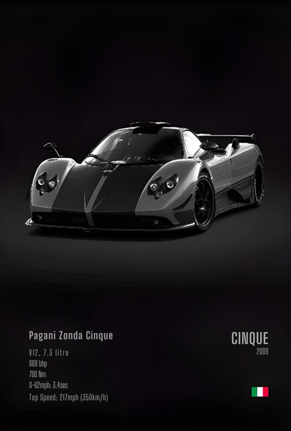 Pagani Zonda Cinque | Exclusief Ontwerp | Technisch Eerbetoon