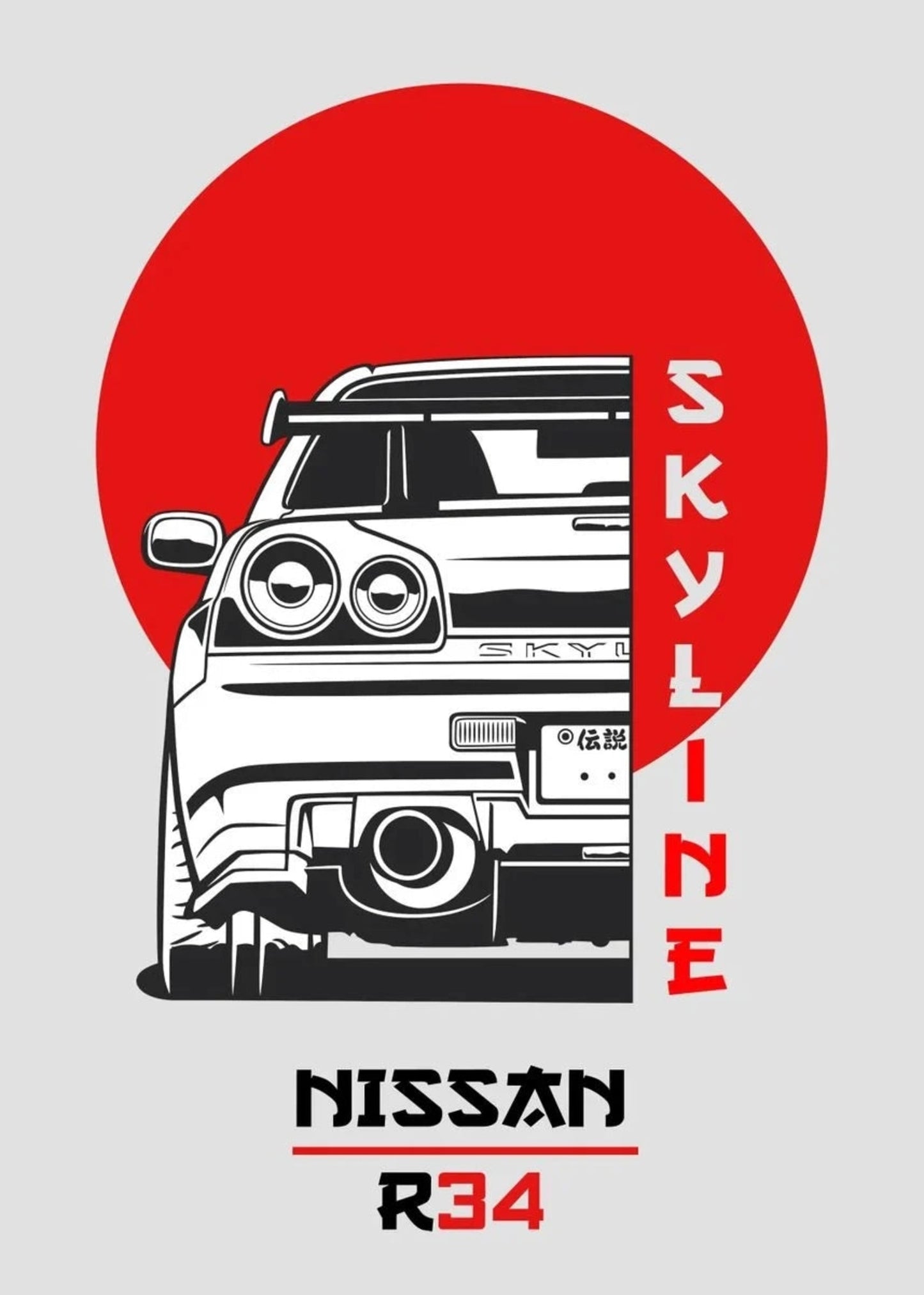 Japan Skyline R34 | Automobielkunst