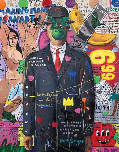 Pop-Art-Poster | Porträt der Königin von England | Graffiti-Leinwand-Wandkunst | Abstrakte Straßendekoration | Wohndekor