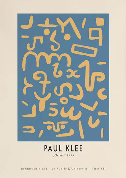 Paul Klee | Gesetz 1938 | Abstract Vintage Art