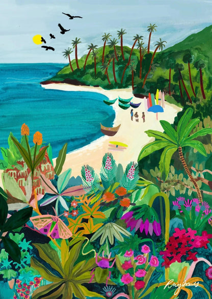 abstract india landscape poster