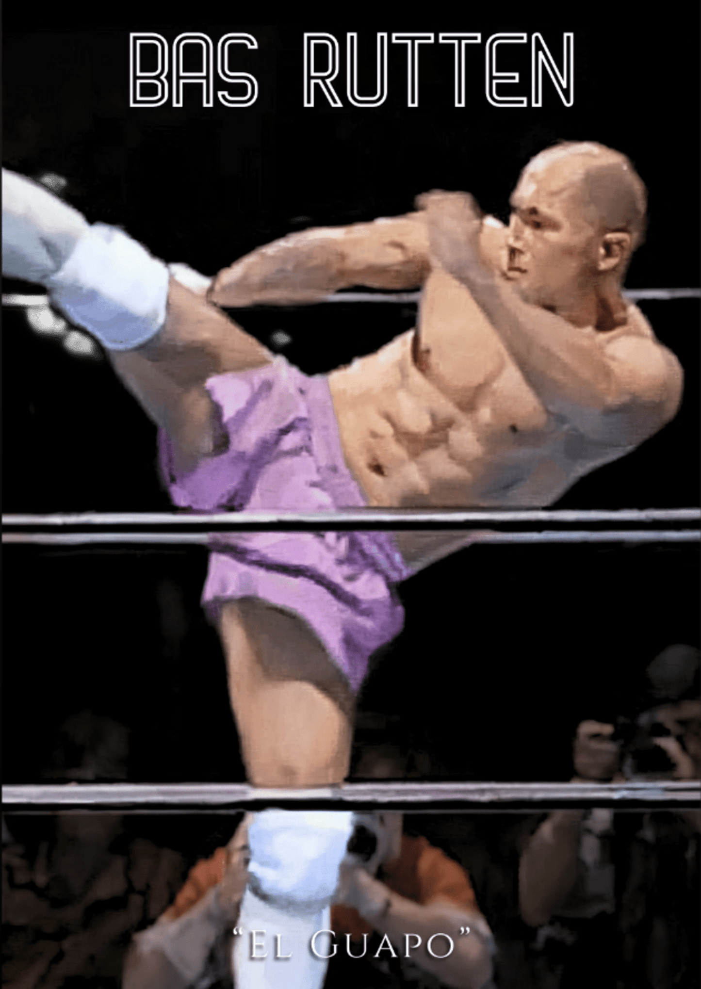 Bas Rutten Poster | Iconic Kick | El Guapo | Pancrase | UFC Champion