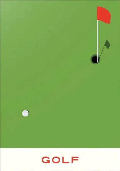 De Geometrie van de Overwinning | Golf Sportkunst