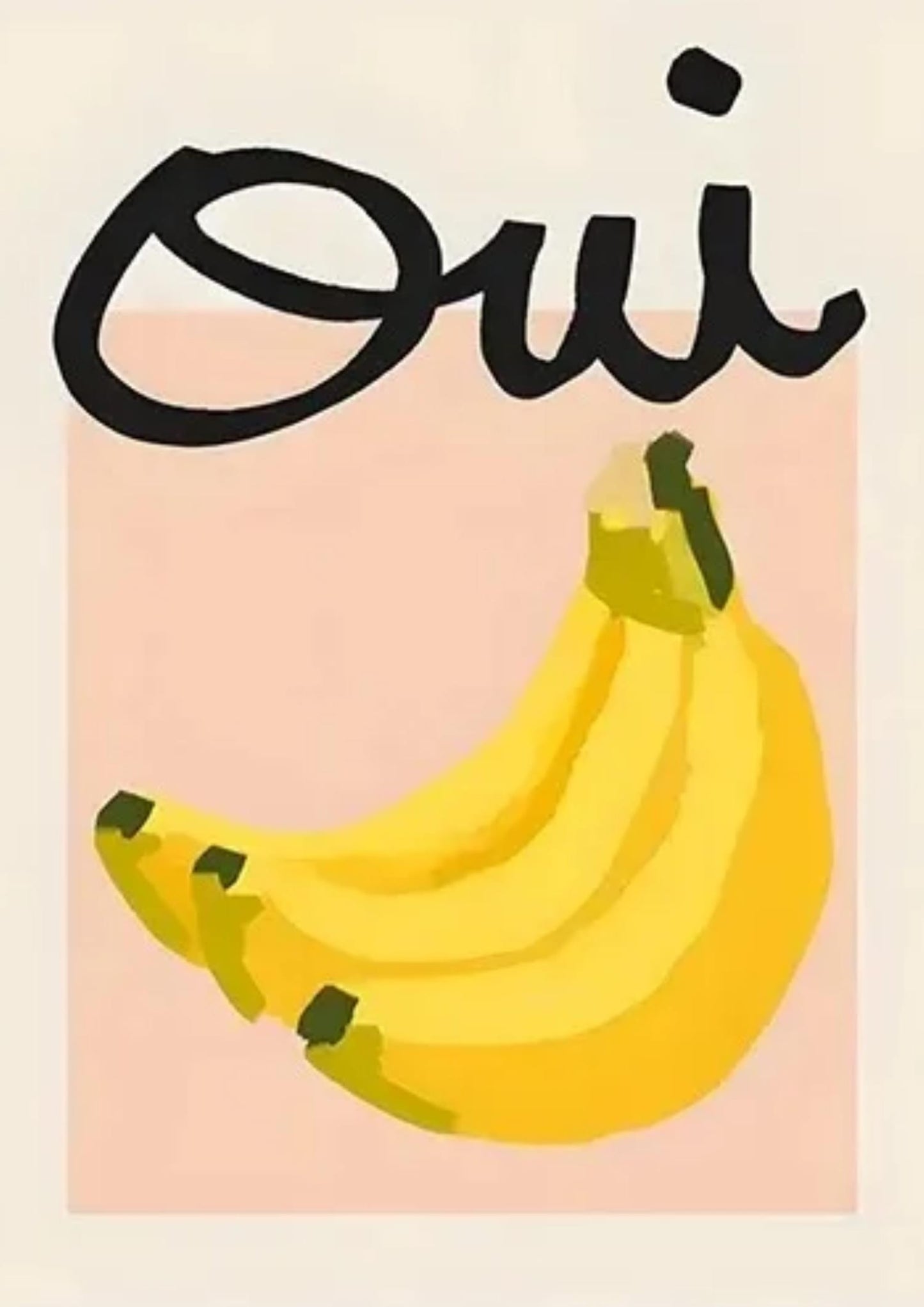 Tropisch Genot | Oui tegen Bananen | Levendige Fruit Kunst