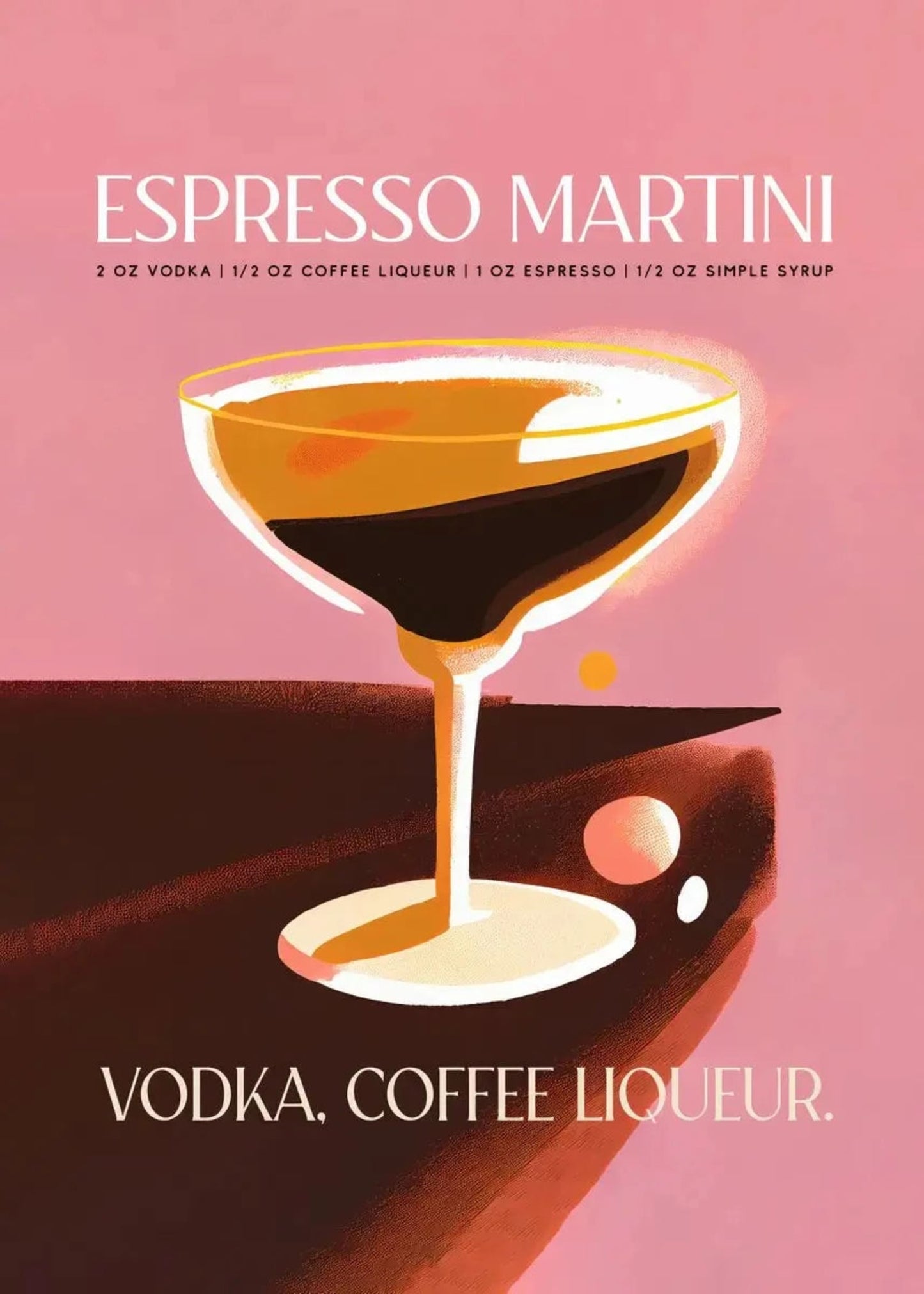Espresso Martini | Cocktailparty-Motto | Elegante Dekoration