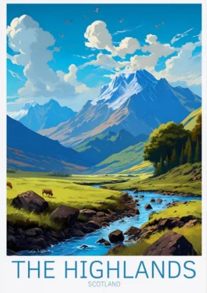 Flusslandschaft in den schottischen Highlands | Idyllische Naturlandschaft