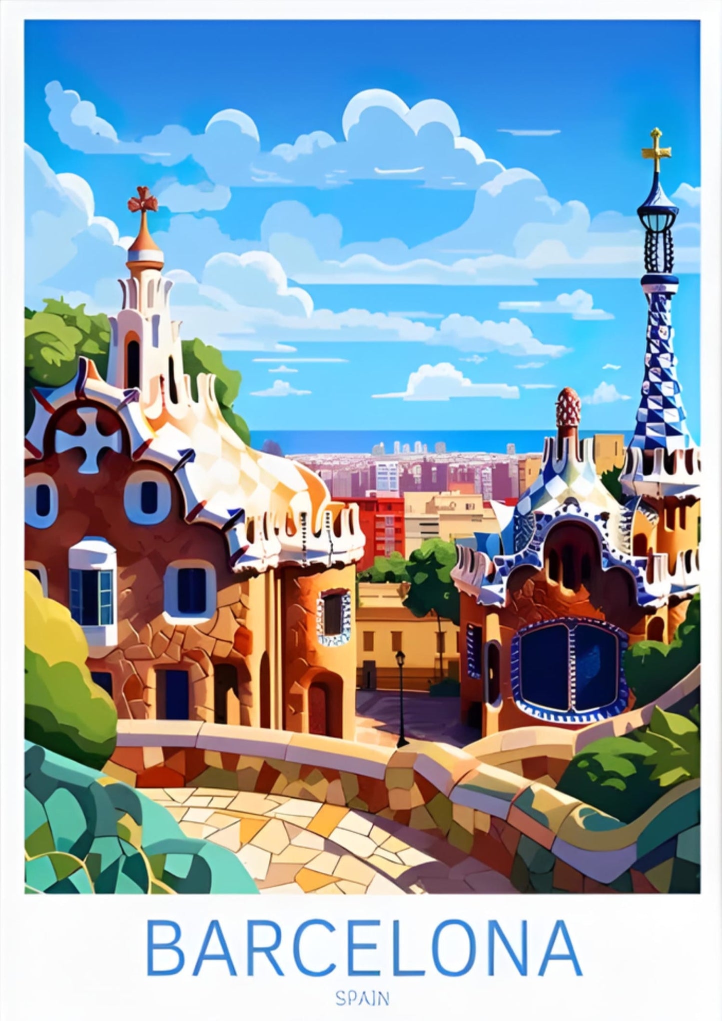 Park Güell | Barcelona Schilderachtige Decor