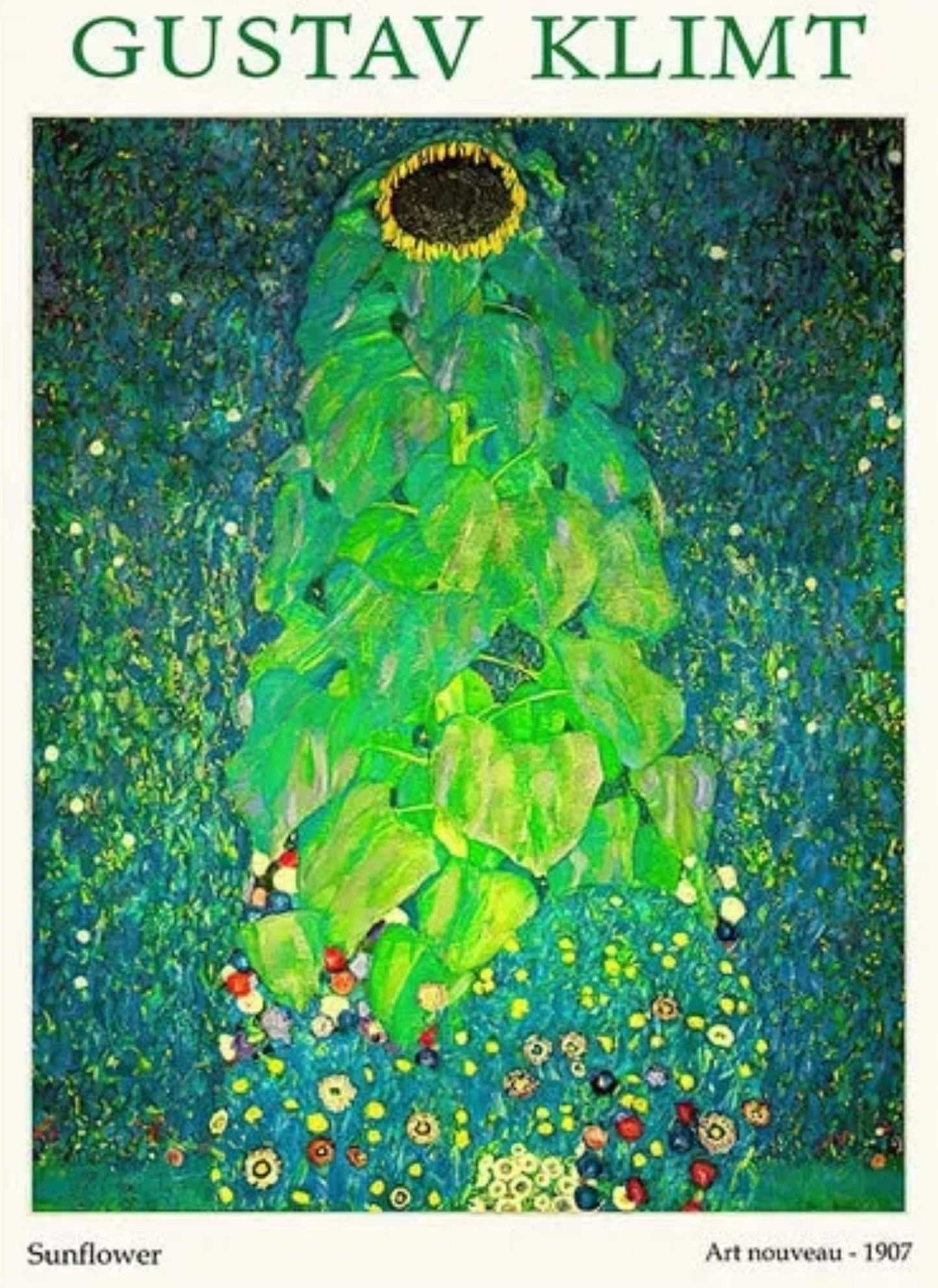 Gustav Klimt | Zonnebloem | Klassiek Botanisch